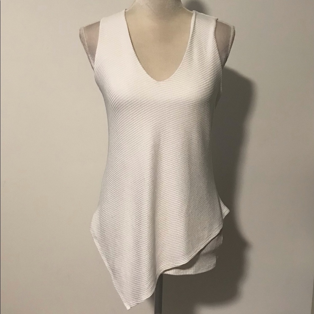 WHBM Ribbed Sleeveless Top - Picture 6 of 8